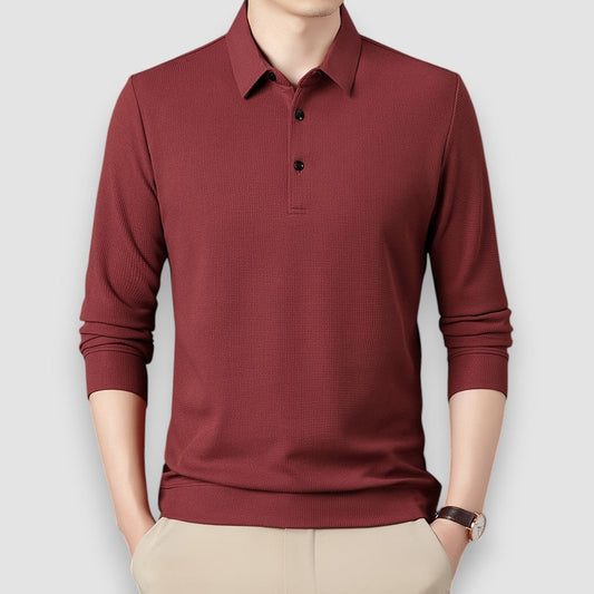 Zeno | Casual Long Sleeve Polo Shirt