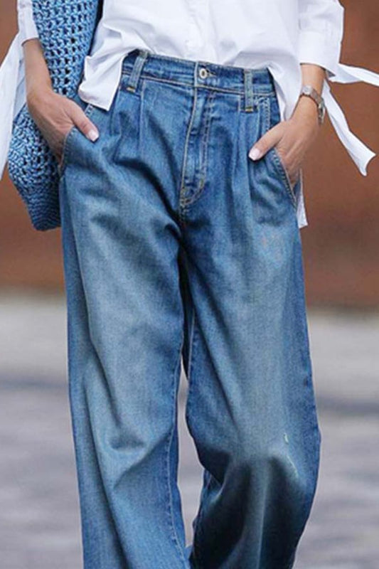 Weite Denim-Hose – Lässiger Komfort für jeden Tag